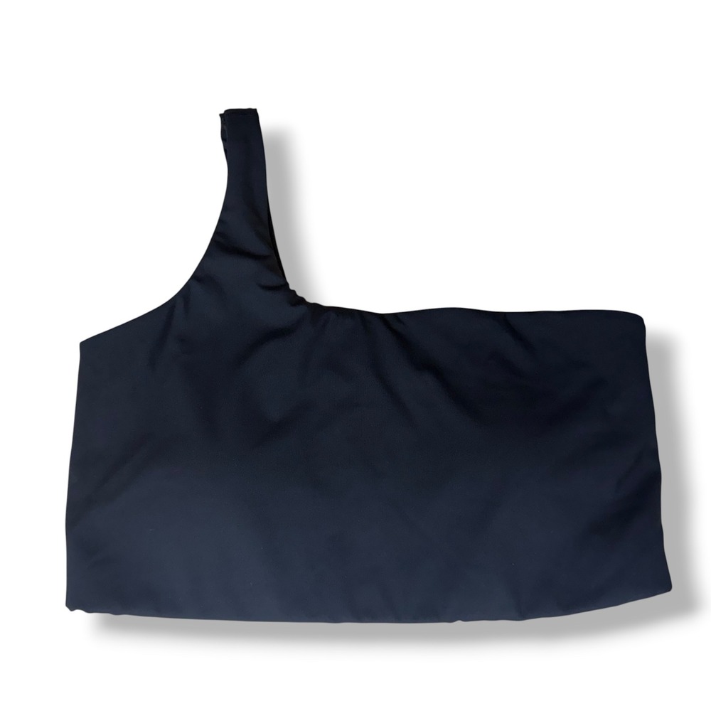 OFFLINE by Aerie One Shoulder Sports Bra XL Black Recharge Least Support Top